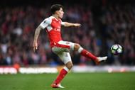 LONDON, ENGLAND - OCTOBER 22: Hector Bellerin of Arsenal in action during the Premier League match between Arsenal and Middlesbrough at Emirates Stadium on October 22, 2016 in London, England.  (Photo by Dan Mullan/Getty Images)